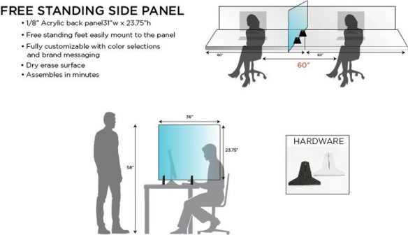 Free standing side panel